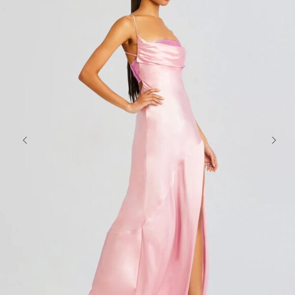 Revolve Retrofete Emery Embellished Silk Dress Size XS - New with Tags - Picture 3 of 7